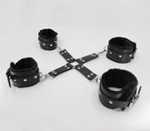Berlin Baby Faux Fur Lined Hog Tie Shackle - Default Title - Cuffs And Restraints
